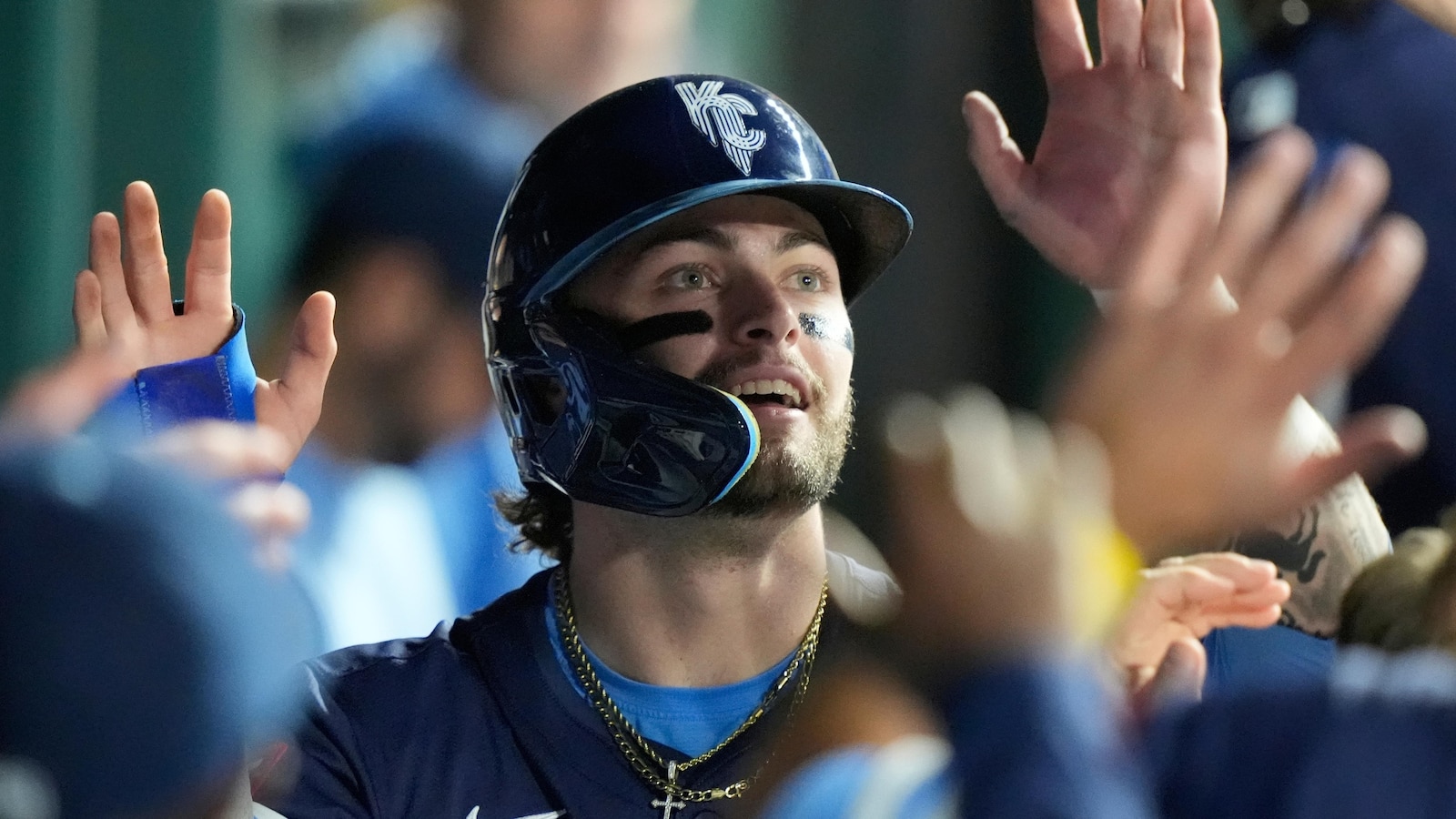 Perez hits 3-run HR in 7-run 1st inning as Royals rough up Scherzer in 20-1 win over Blue Jays